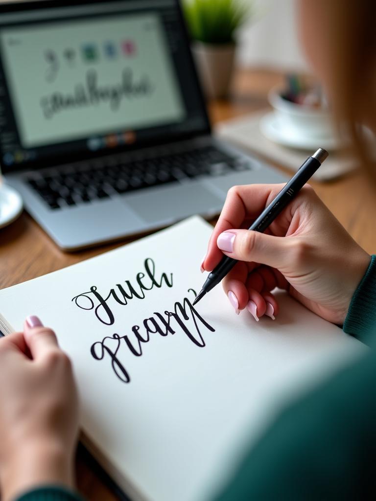 Online kalligrafi tutorial norsk